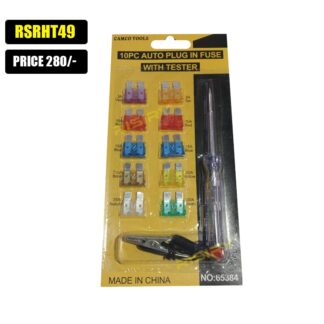 10PC AUTO PLUG IN FUSE WITH TESTER