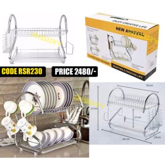 2 Layer Dish Drainer Rack