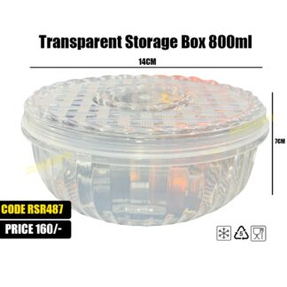 Transparent Storage Box 800ml