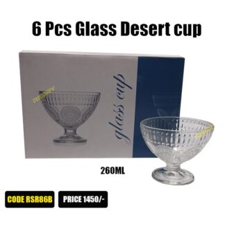 6 pcs Glass desert cups set
