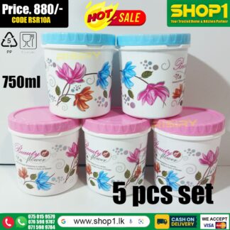 5 Pcs Flora Jar with spoons