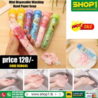 100 Pc's Disposable Paper Soap With Bottle