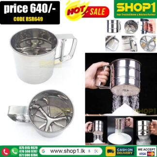 Stainless Steel Shaker Sieve Cup Manual Flour Sifter