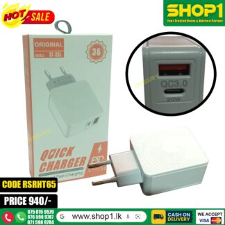 3.0 USB + PD 20W USB-C / Type-C Fast Travel Charger