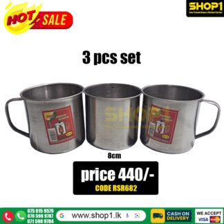 3 pcs cup set 8cm