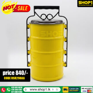 Tiffin carrier 4 stacks plastic