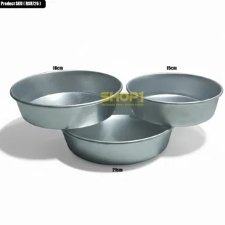 3 pcs set cake/dessert mould aluminium