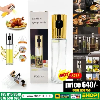 Oil Sprayer Bottle for Cooking, 100ml Glass